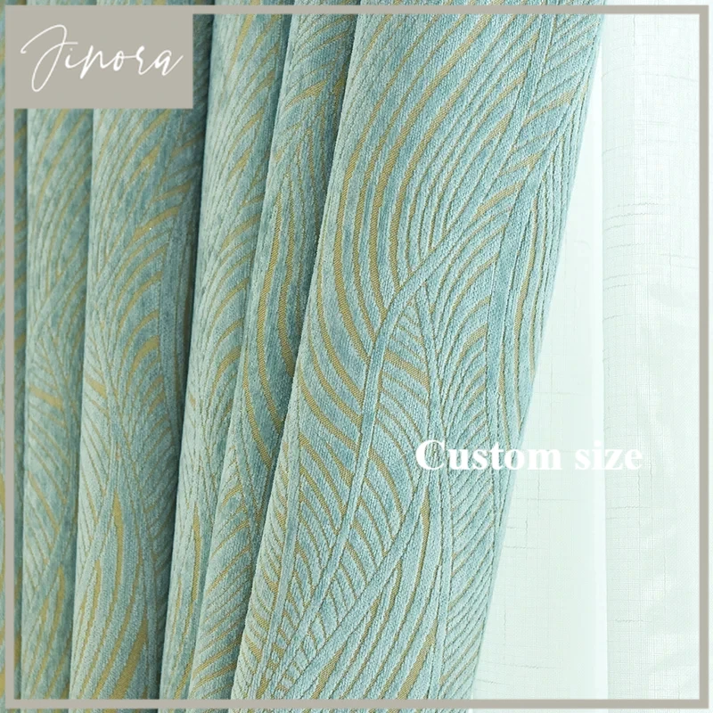 Blackout Curtain Thick - Chenille Luxury Curtains For Living Room