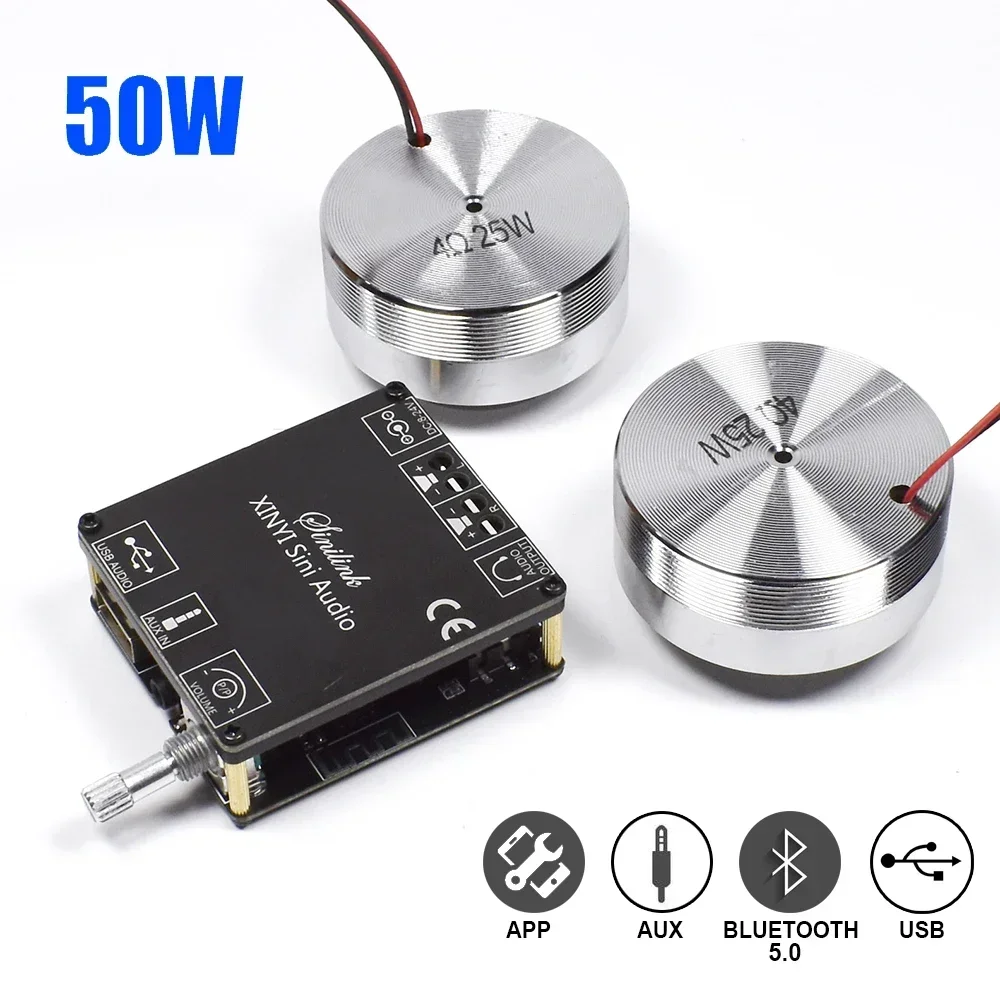 Audio Home Cinema - 2*25W Portable Stereo Vibration Speaker Audio