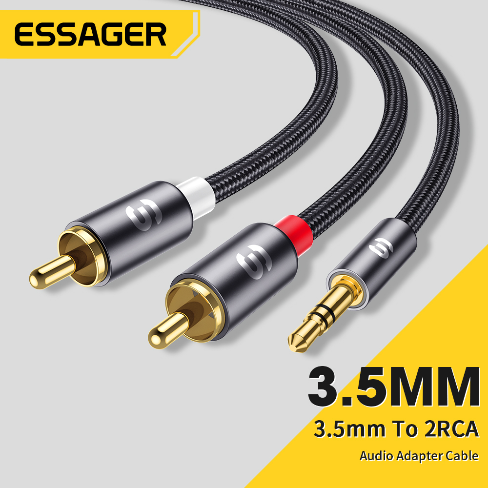 Home Cinema Idea - Essager RCA Audio Cable Stereo 3.5mm