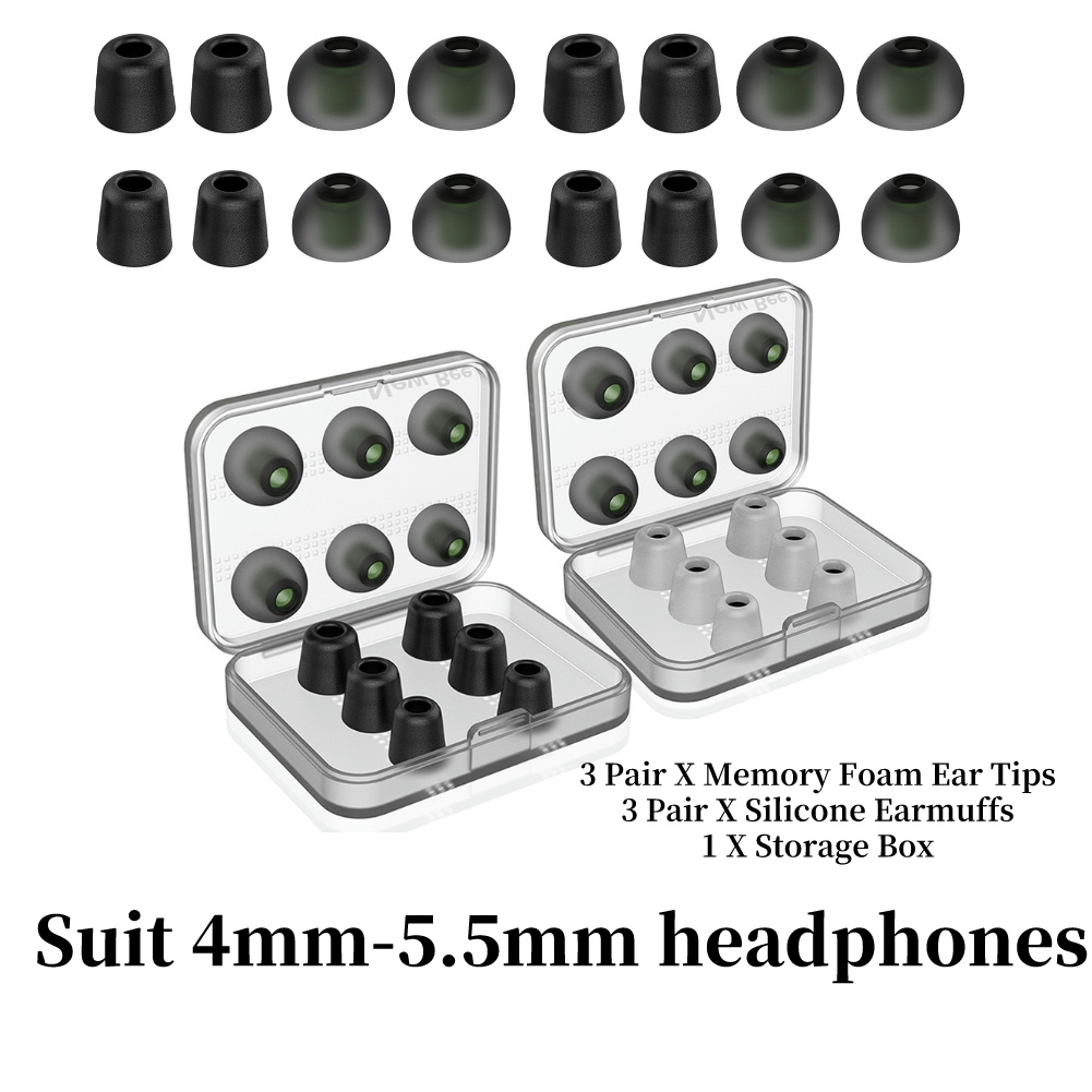 Noise Isolating Pad - Memory Foam Ear Tips Noise Isolating