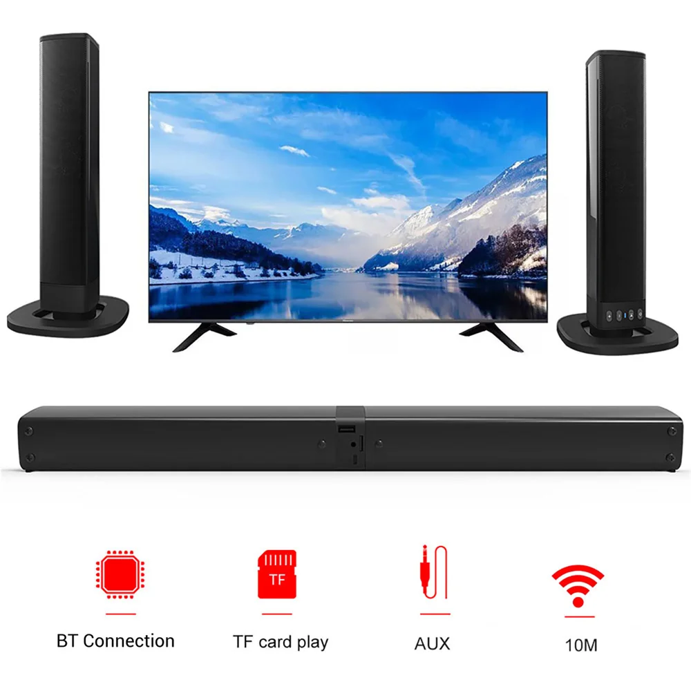 Wireless Bluetooth TV Sound Ba - Home Cinema Wireless Speakers review and price