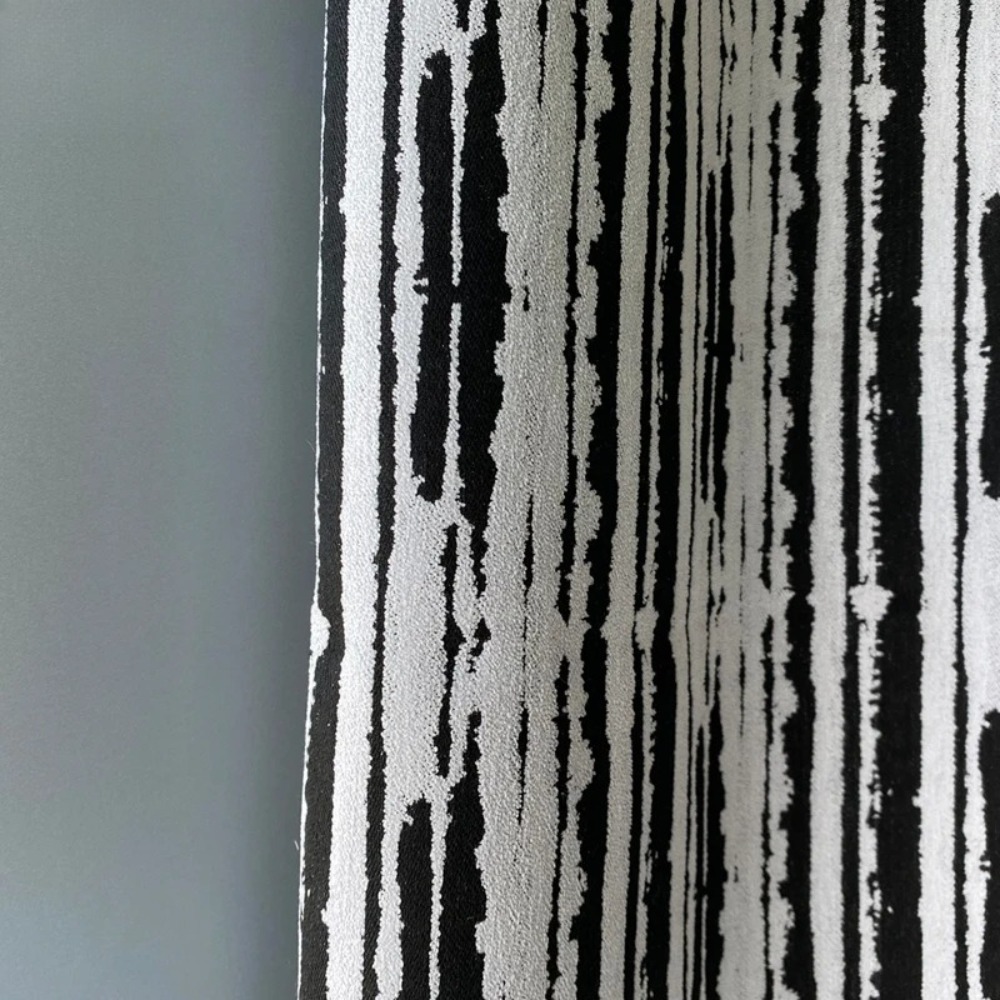 Nordic Jacquard Chenille Black - Blackout Curtain Thick review and price