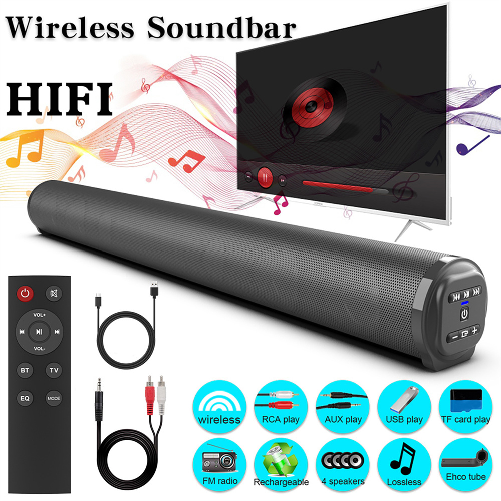 Sound Bar TV Sound System Blue - Home Cinema Wireless Speakers review and price
