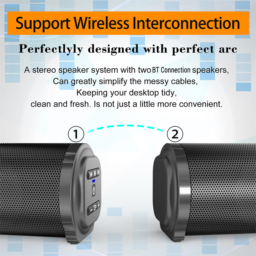 Sound Bar TV Sound System Blue - Home Cinema Wireless Speakers review and price