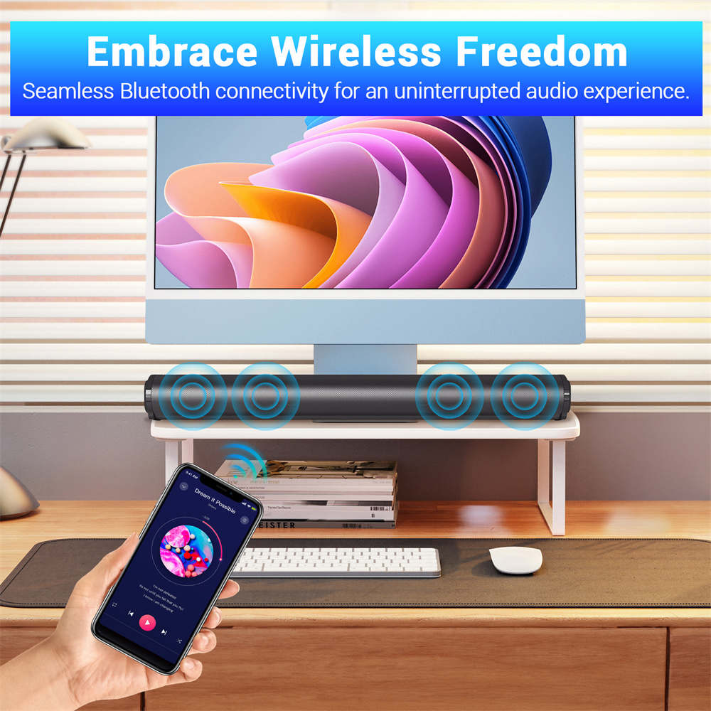 Sound Bar TV Sound System Blue - Home Cinema Wireless Speakers review and price