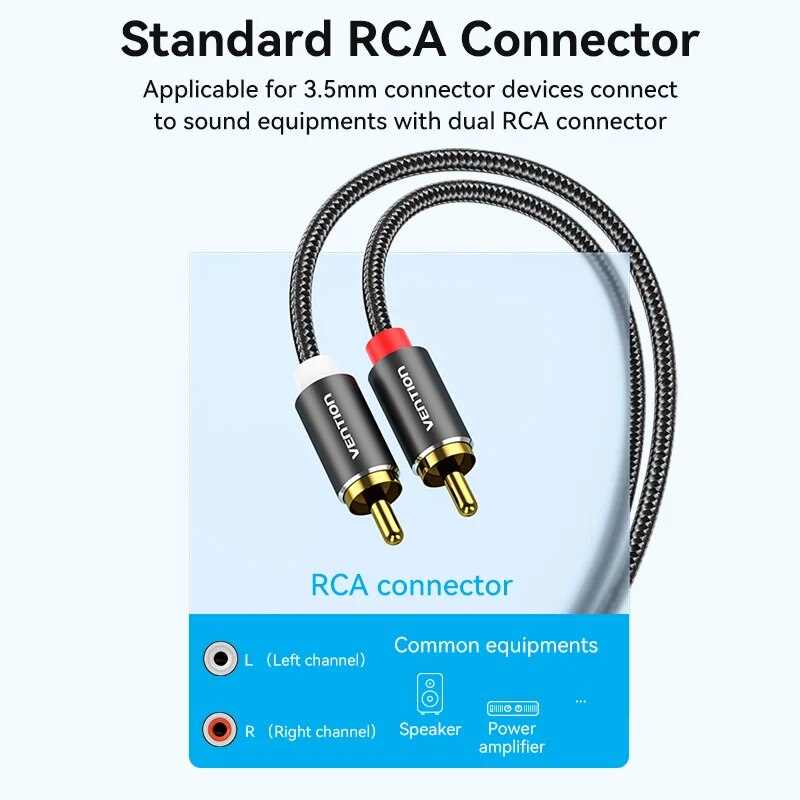 Vention RCA Cable 3.5mm to 2RC - Home Cinema Idea review and price