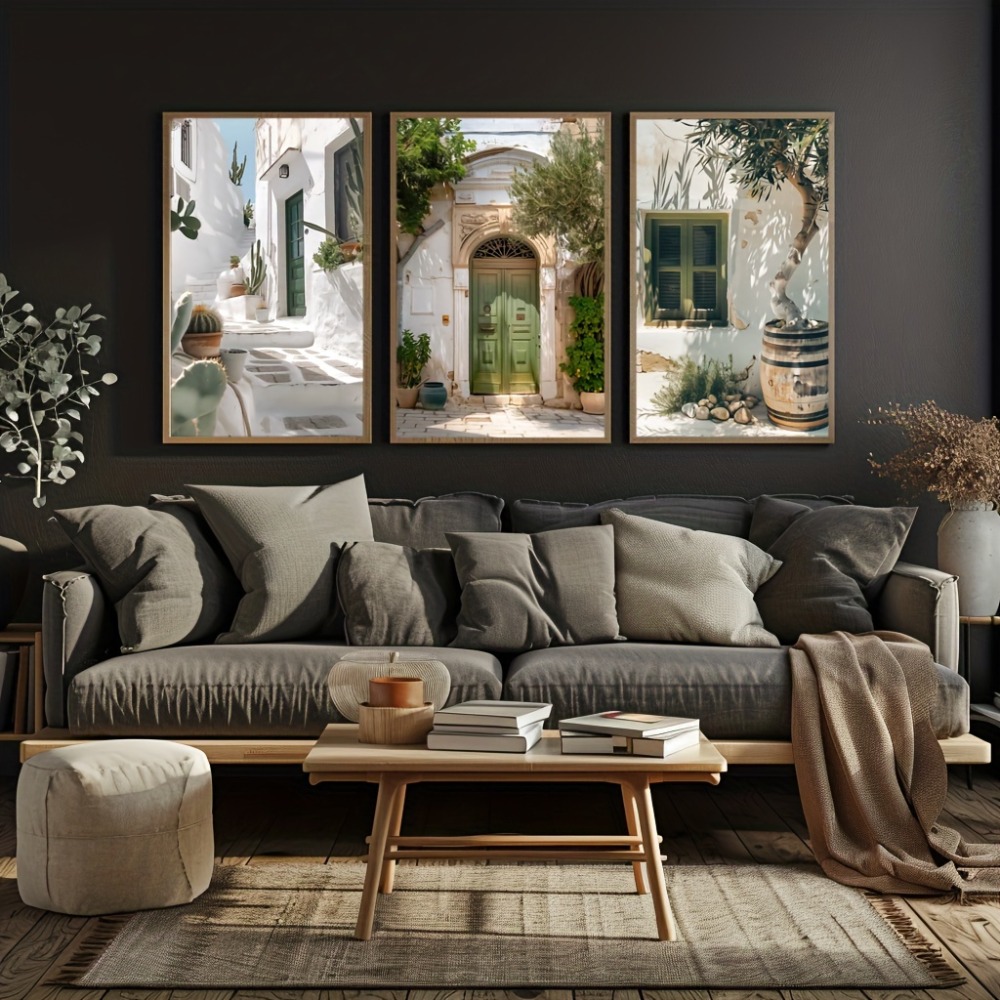 3pcs Frameless Canvas Painting - Home Cinema Wall Art review and price