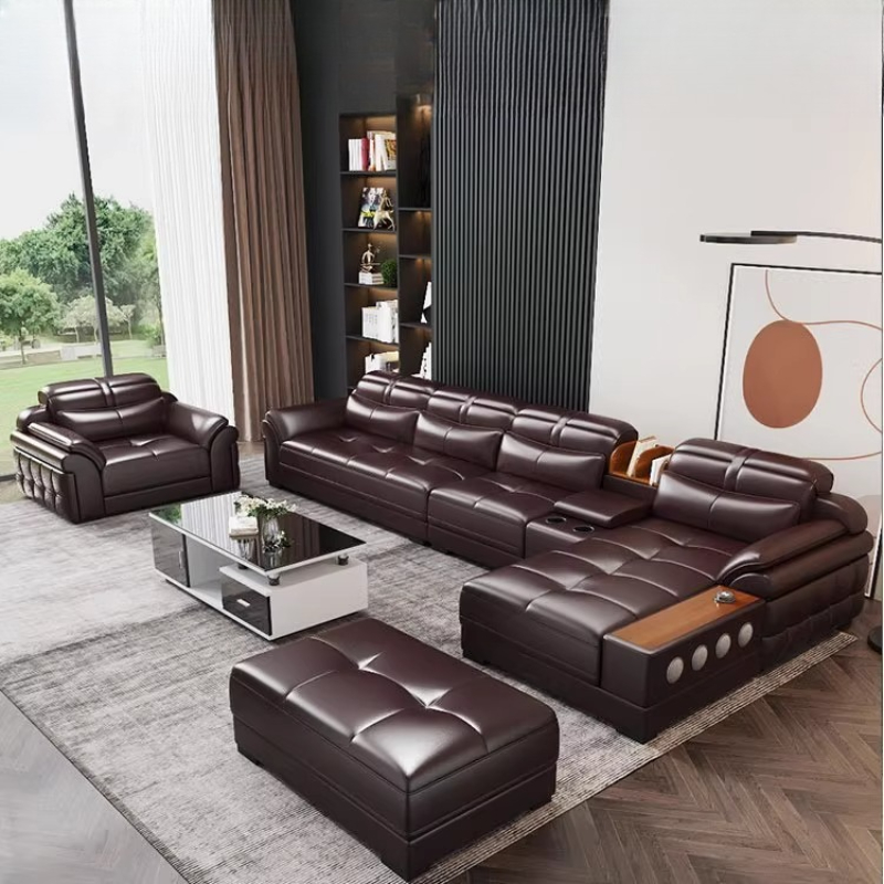 Genuine Leather Small Apartmen - Home Cinema In Small Room review and price