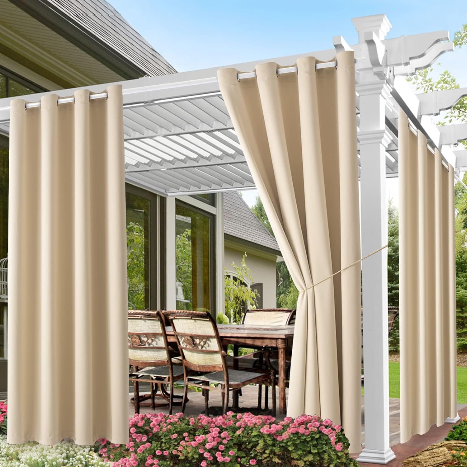 HOME Outdoor Curtains for Pati - Blackout Curtain Thick review and price