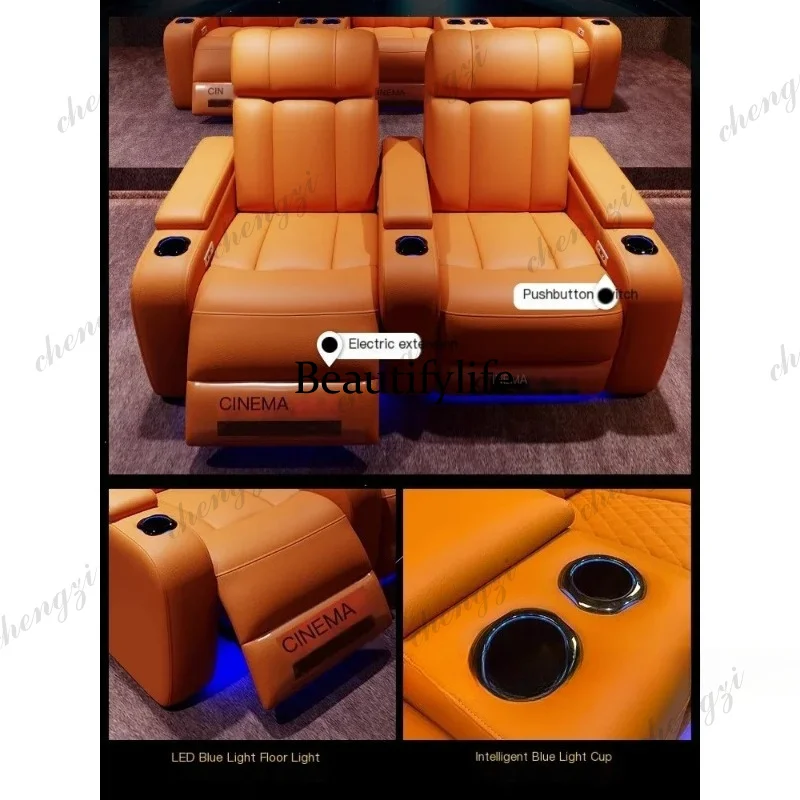 G153 Luxury Genuine Leather El - Home Cinema Theater review and price