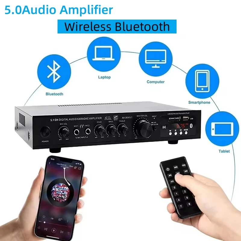 AV-369BT Bluetooth 5.1 Sound S - Home Cinema Idea review and price