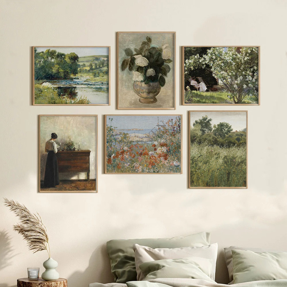 Rural Nature Landscape Wall Ar - Home Cinema Wall Art review and price