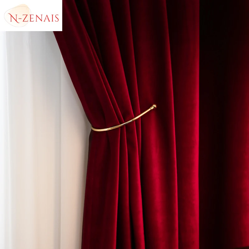 Modern  Luxury Nordic Burgundy - Blackout Curtain Thick review and price