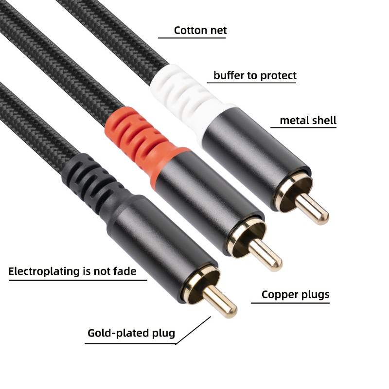 1/2/3M 1 RCA Male To 2 RCA Mal - Audio Home Cinema review and price