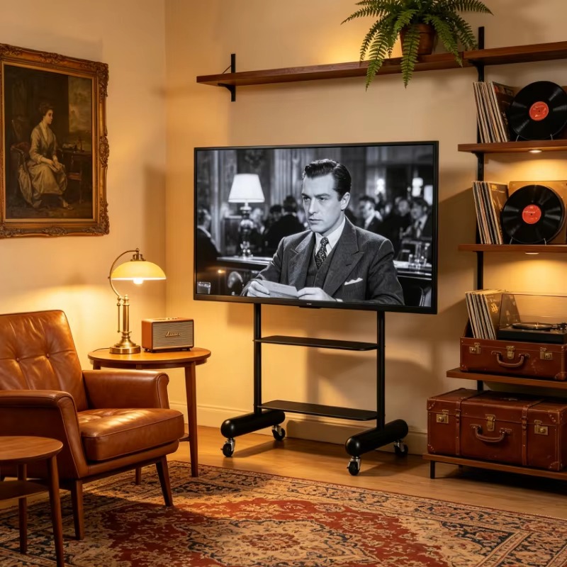 Mobile TV Stand for Small Apar - Home Cinema In Small Room review and price