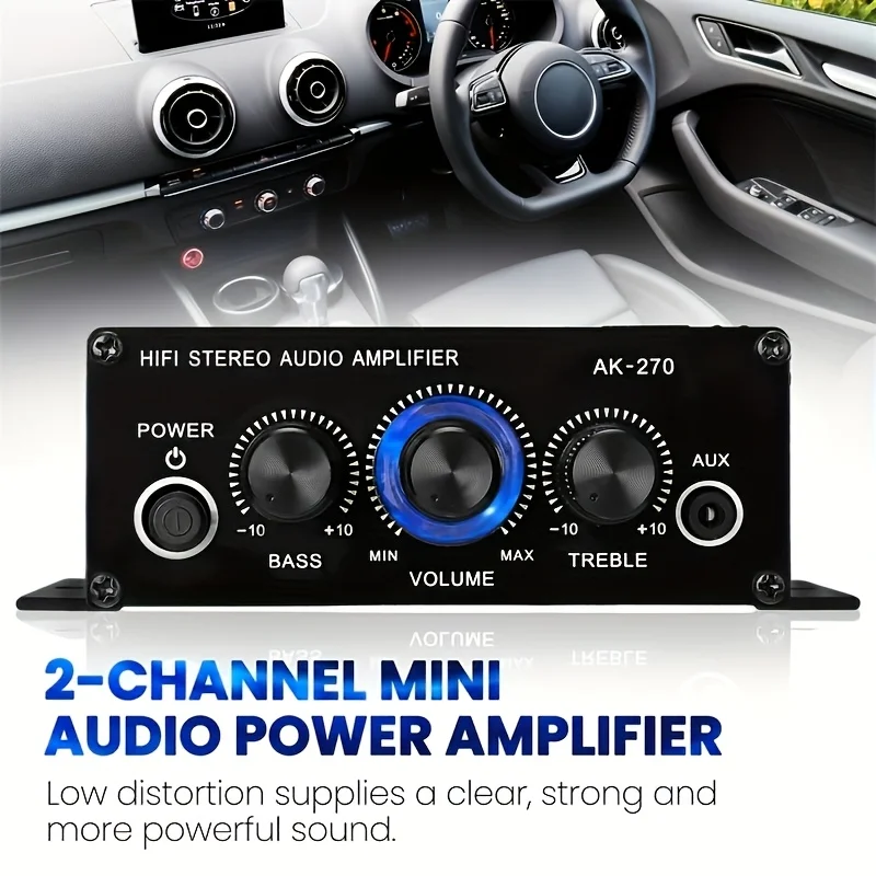 AK-270 400W Mini Power Amplifi - Audio Home Cinema review and price