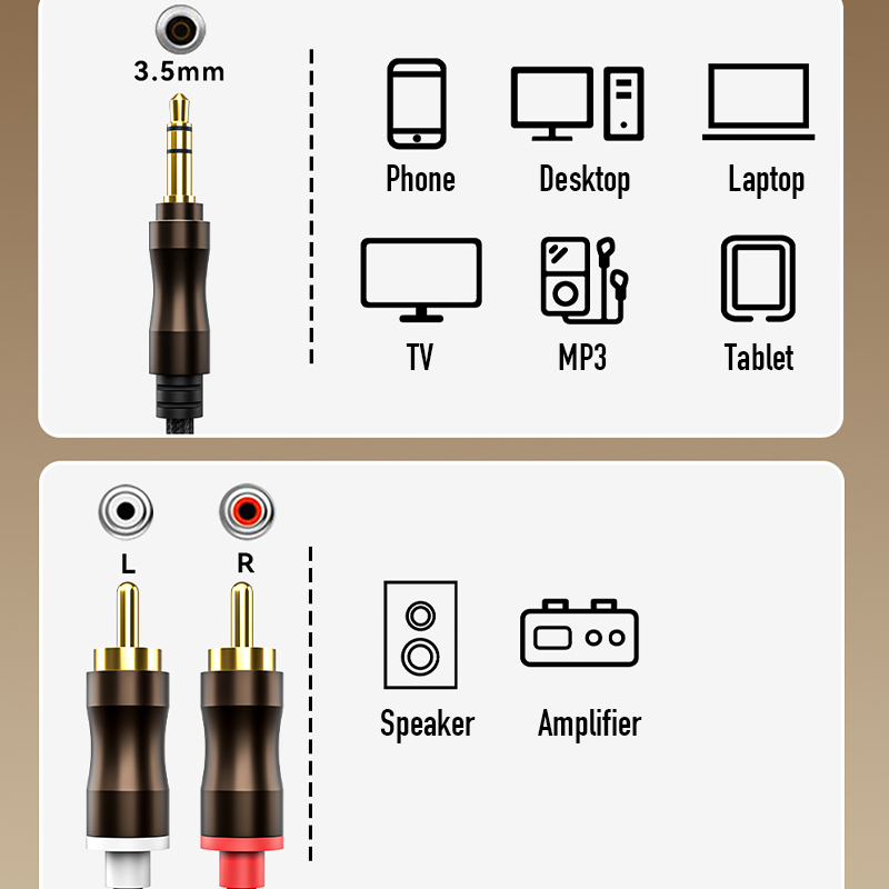 RCA To 3.5 mm Jack Aux Audio C - Audio Home Cinema review and price