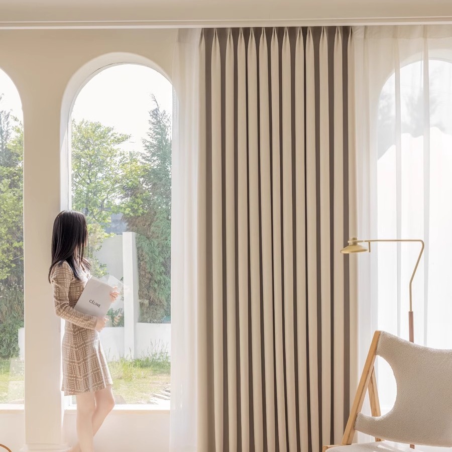 Cream Velvet Chenille Blackout - Blackout Curtain Thick review and price
